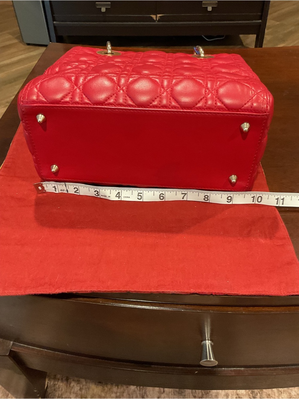 Dior Red Quilted Top-Handle Bag with Gold-Tone Hardware

COA included - Picture 15 of 16